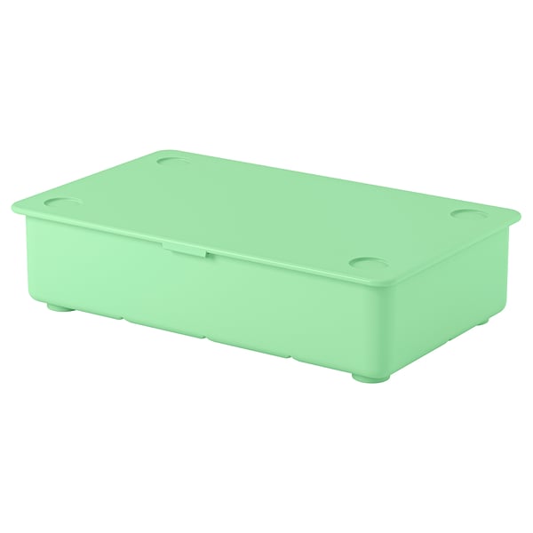 GLIS Box mit Deckel, grün, 34x21 cm