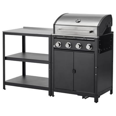 GRILLSKÄR Außenküche, Edelstahl, 158x61 cm