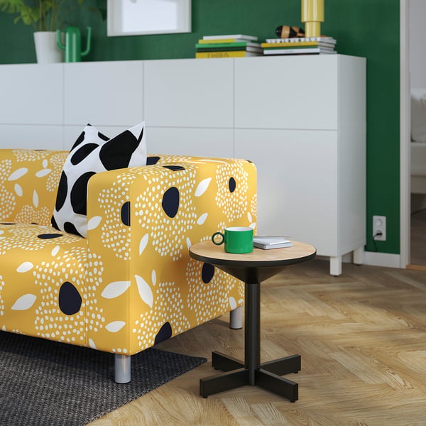 GRIMSARBO Beistelltisch, Kiefersperrholz/schwarz