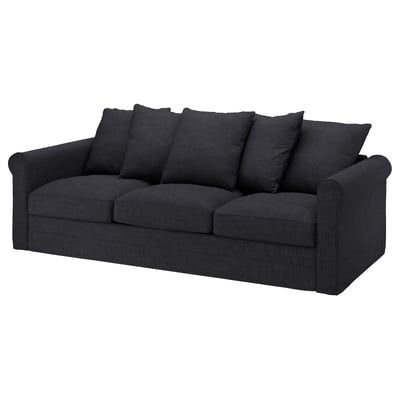 GRÖNLID Bezug 3er-Sofa, Hillared anthrazit