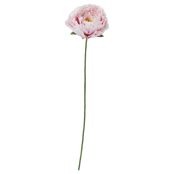GULDSPETT Kunstblume, Papier/Pfingstrose weiß/hellrosa, 50 cm