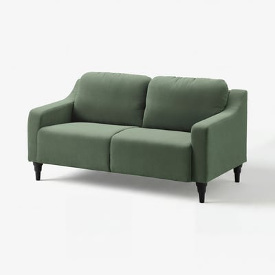 GULLVALLA 2er-Sofa, Silkeryd graugrün