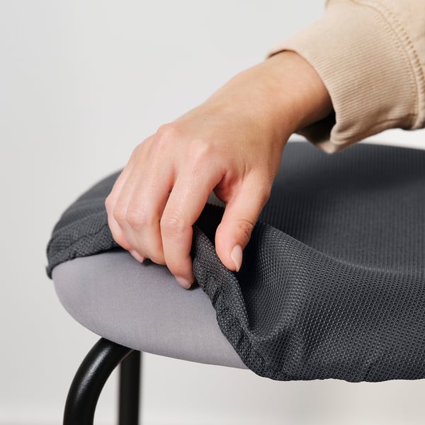 GULTARP Hocker, anthrazit/Remmarn anthrazit