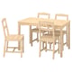 HÄGERNÄS Tisch und 4 Stühle, Kiefer