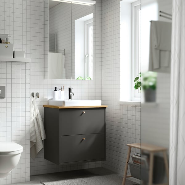 HAVBÄCK / ORRSJÖN Waschbeckschr+Schubladen/Waschbeck