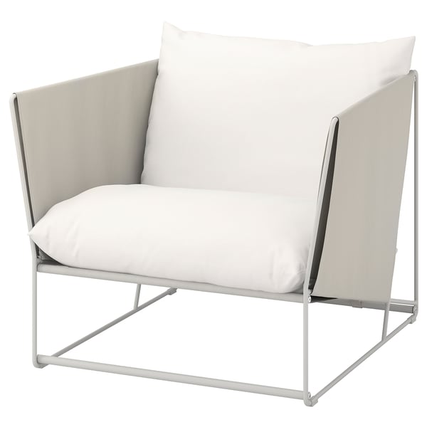 HAVSTEN Sessel/außen, beige/beige