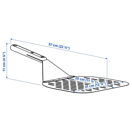 HAVSTULPAN Pizzaschieber, Edelstahl/Buche, 57 cm