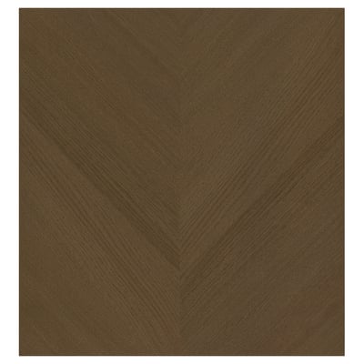 HEDEVIKEN Tür, braun gebeiztes Eichenfurnier, 60x64 cm