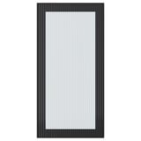 HEJSTA Vitrinentür, anthrazit/geriffeltes Glas, 40x80 cm