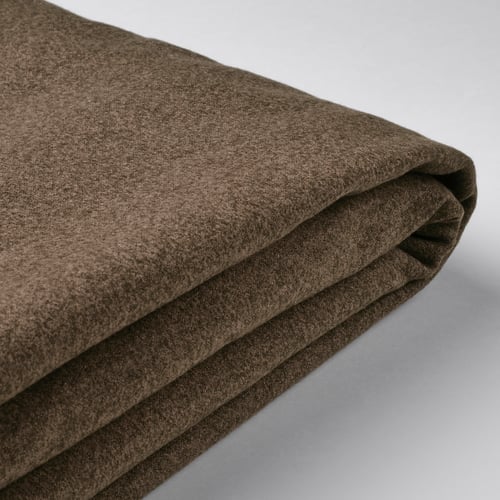 HEMFJÄLLET Bezug Boxspringbett mit Bettkasten, Tonerud dunkel graubraun, 160x200 cm