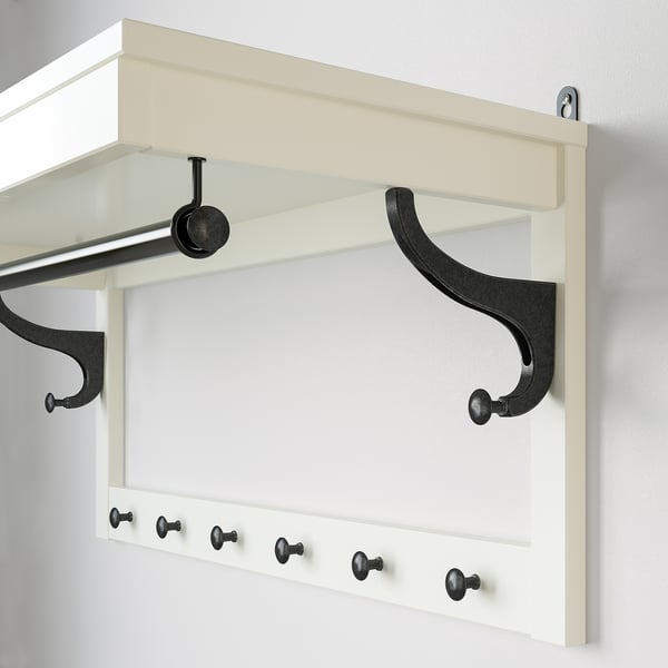 HEMNES Hutablage, weiß, 85 cm