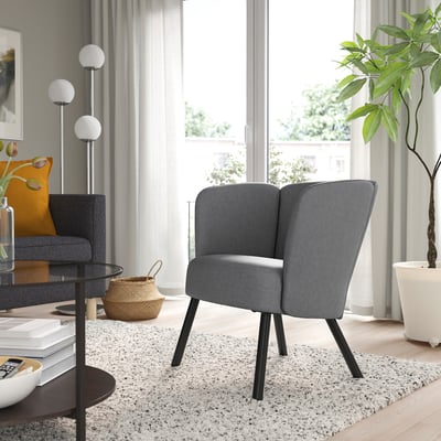 HERRÅKRA Sessel, Vissle grau
