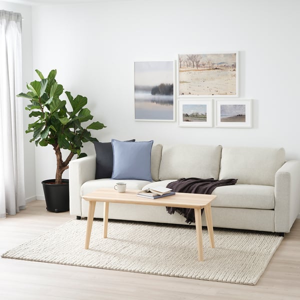 HJORTSVANG Teppich, Handarbeit/elfenbeinweiß, 160x230 cm