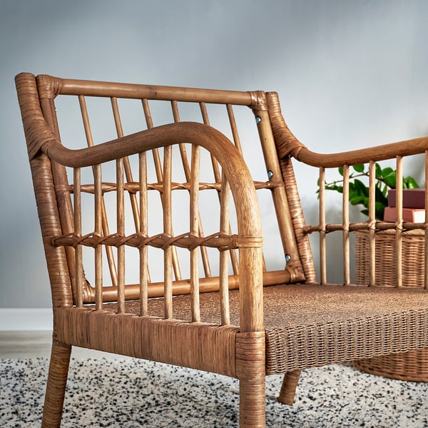 HOLMSTA Sessel, Handarbeit beige