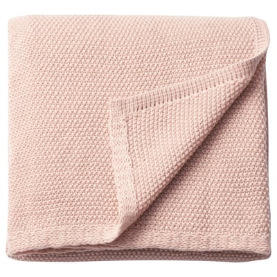 HUMLEMOTT Plaid, blassrosa, 130x170 cm