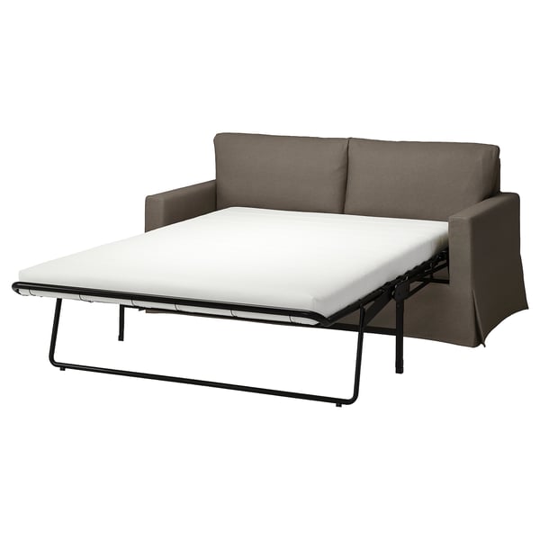 HYLTARP 2er-Bettsofa, Gransel graubraun