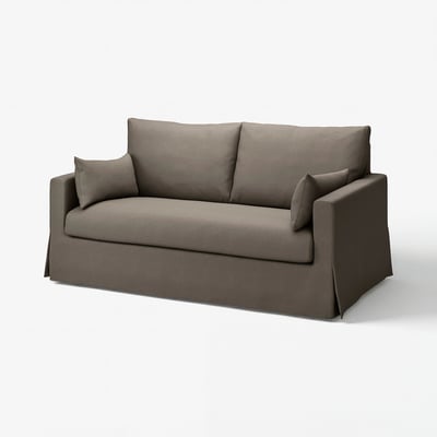 HYLTARP 2er-Bettsofa, Gransel graubraun