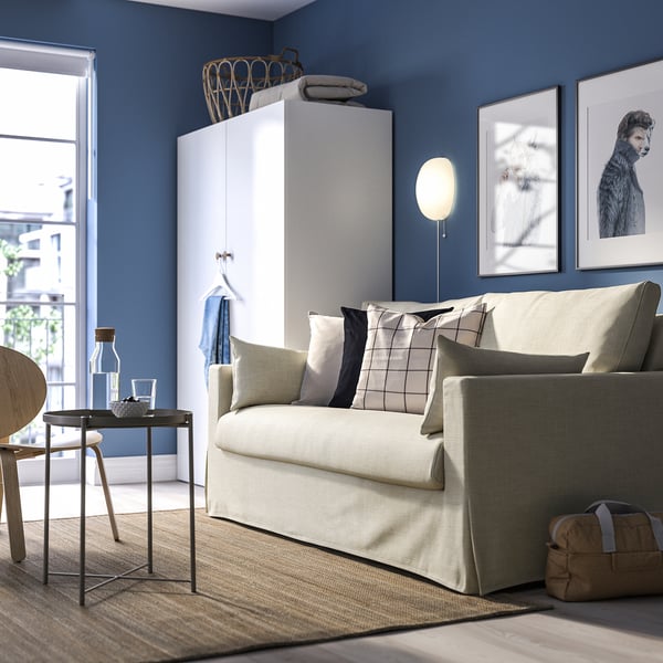 HYLTARP 2er-Bettsofa, Hemmesta hellbeige