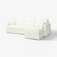 HYLTARP 3er-Sofa mit Récamiere, rechts, Hallarp weiß