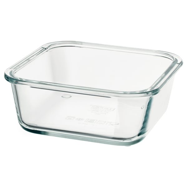 IKEA 365+ Behälter, quadratisch/Glas, 600 ml