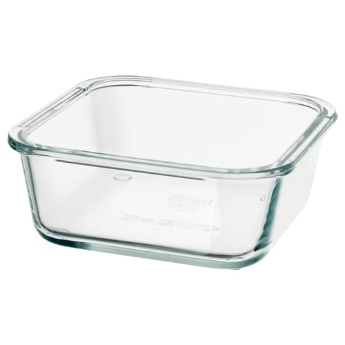 IKEA 365+ Behälter, quadratisch/Glas, 600 ml
