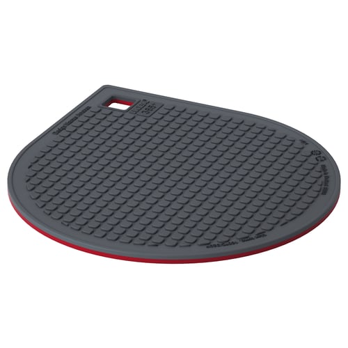 IKEA 365+ GUNSTIG Topfuntersetzer magn., rot/dunkelgrau