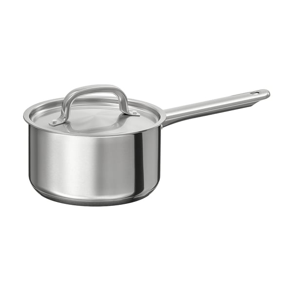 IKEA 365+ Kasserolle mit Deckel, Edelstahl, 2.0 l