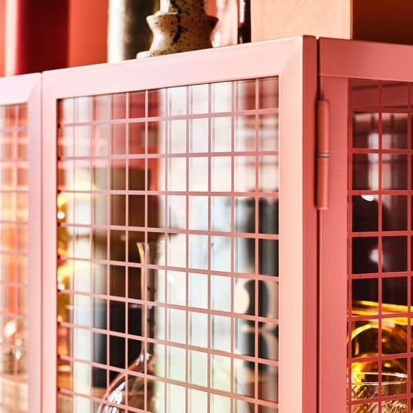 IKEA PS 2026 Vitrine, hellrosa, 73x36x160 cm