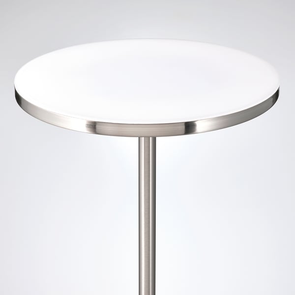 ISJAKT Deckenfluter/Leseleuchte, LED, dimmbar/vernickelt, 180 cm