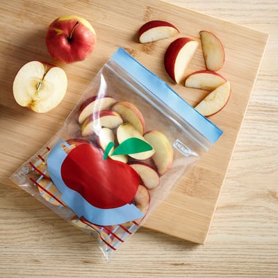 ISTAD Beutel, wiederverschließbar, bunt/gemustert, 1.0 l