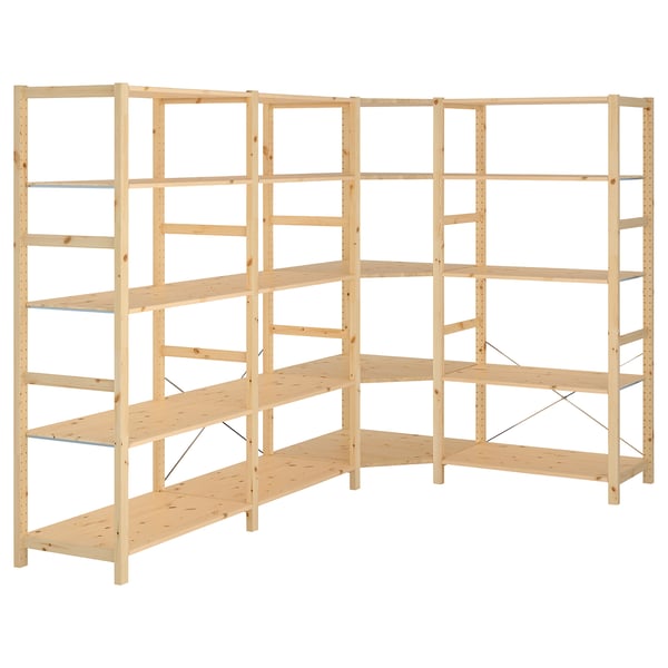 IVAR 4 Elem/Ecke, Kiefer, 249/164x50x179 cm