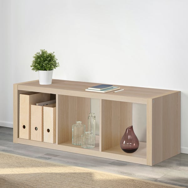 KALLAX Regal, Eicheneff wlas, 42x112 cm