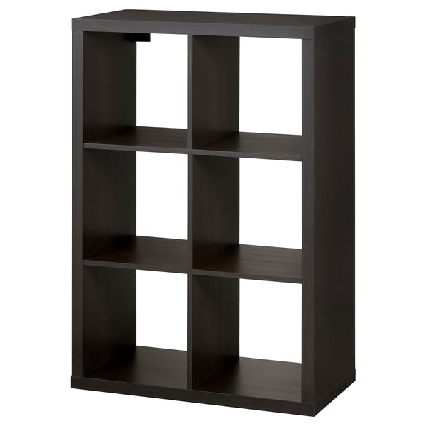 KALLAX Regal, schwarzbraun, 77x112 cm