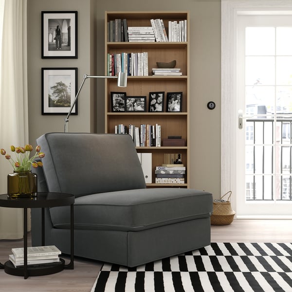 KIVIK 1er-Bettsofa, Tallmyra mittelgrau
