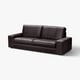 KIVIK 3er-Sofa, Grann/Bomstad dunkelbraun