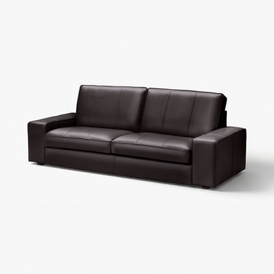 KIVIK 3er-Sofa, Grann/Bomstad dunkelbraun