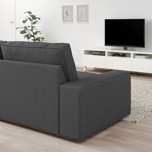 KIVIK 3er-Sofa, Tallmyra mittelgrau