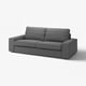 KIVIK 3er-Sofa, Tallmyra mittelgrau