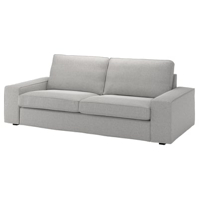 KIVIK 3er-Sofa, Tallmyra weiß/schwarz