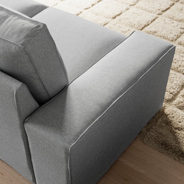 KIVIK 3er-Sofa, Tibbleby beige/grau