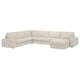 KIVIK 6er-Ecksofa m Récamiere, Gunnared beige