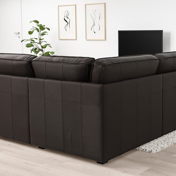 KIVIK Ecksofa 4-sitzig, Grann/Bomstad dunkelbraun
