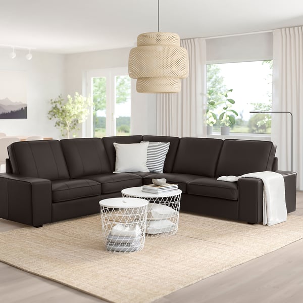 KIVIK Ecksofa 4-sitzig, Grann/Bomstad dunkelbraun