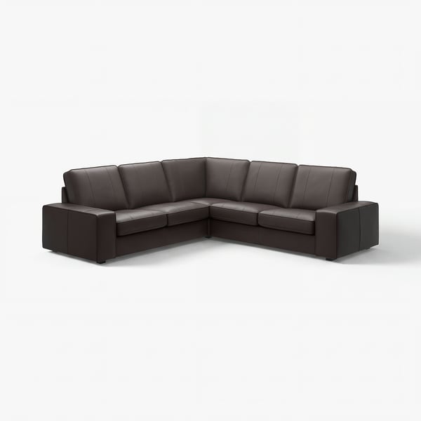 KIVIK Ecksofa 4-sitzig, Grann/Bomstad dunkelbraun