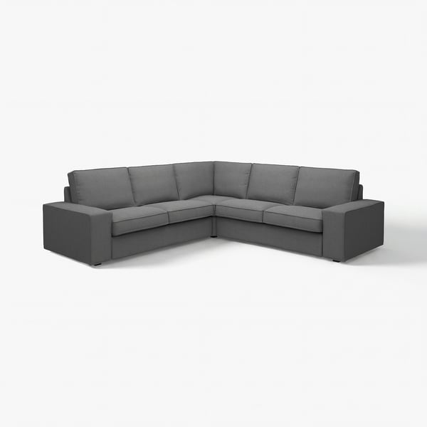 KIVIK Ecksofa 4-sitzig, Tallmyra mittelgrau