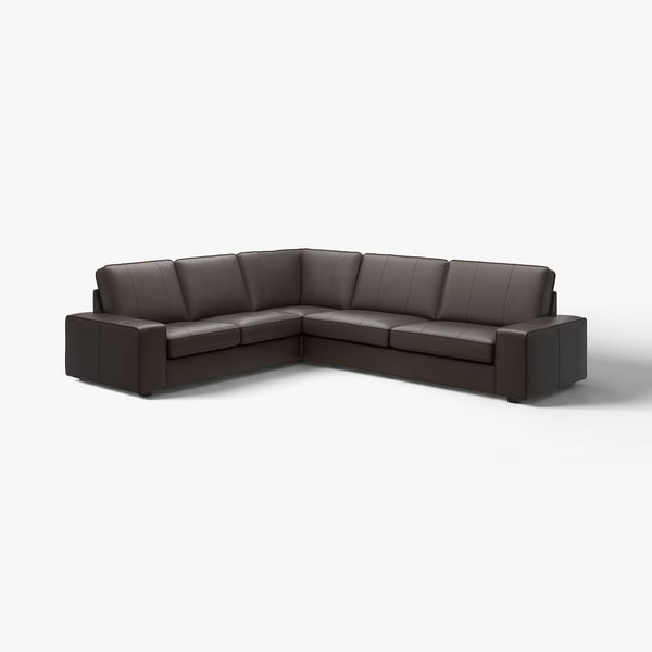 KIVIK Ecksofa 5-sitzig, Grann/Bomstad dunkelbraun