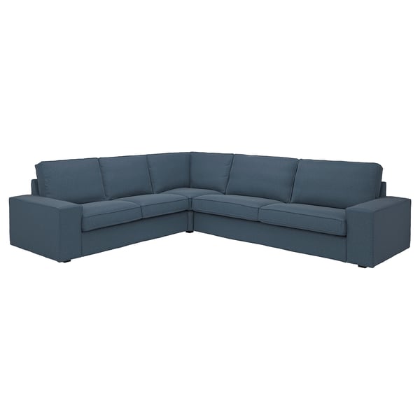 KIVIK Ecksofa 5-sitzig, Gunnared blau