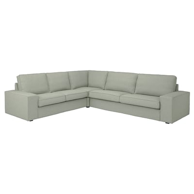 KIVIK Ecksofa 5-sitzig, Gunnared hellgrün