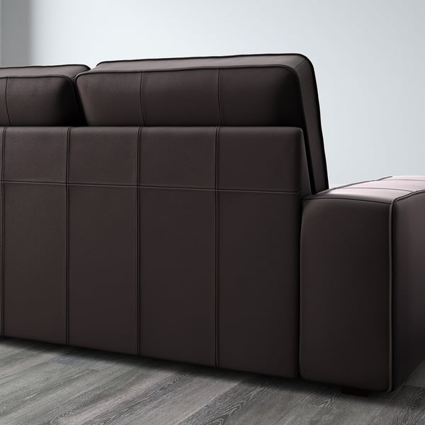 KIVIK Ecksofa 6-sitzig, mit Récamiere/Grann/Bomstad dunkelbraun