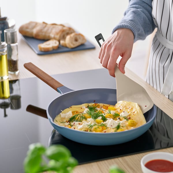 KNORRHANE Pfannenwender, hellbeige/anthrazit, 32 cm